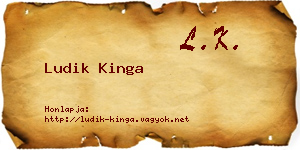 Ludik Kinga névjegykártya